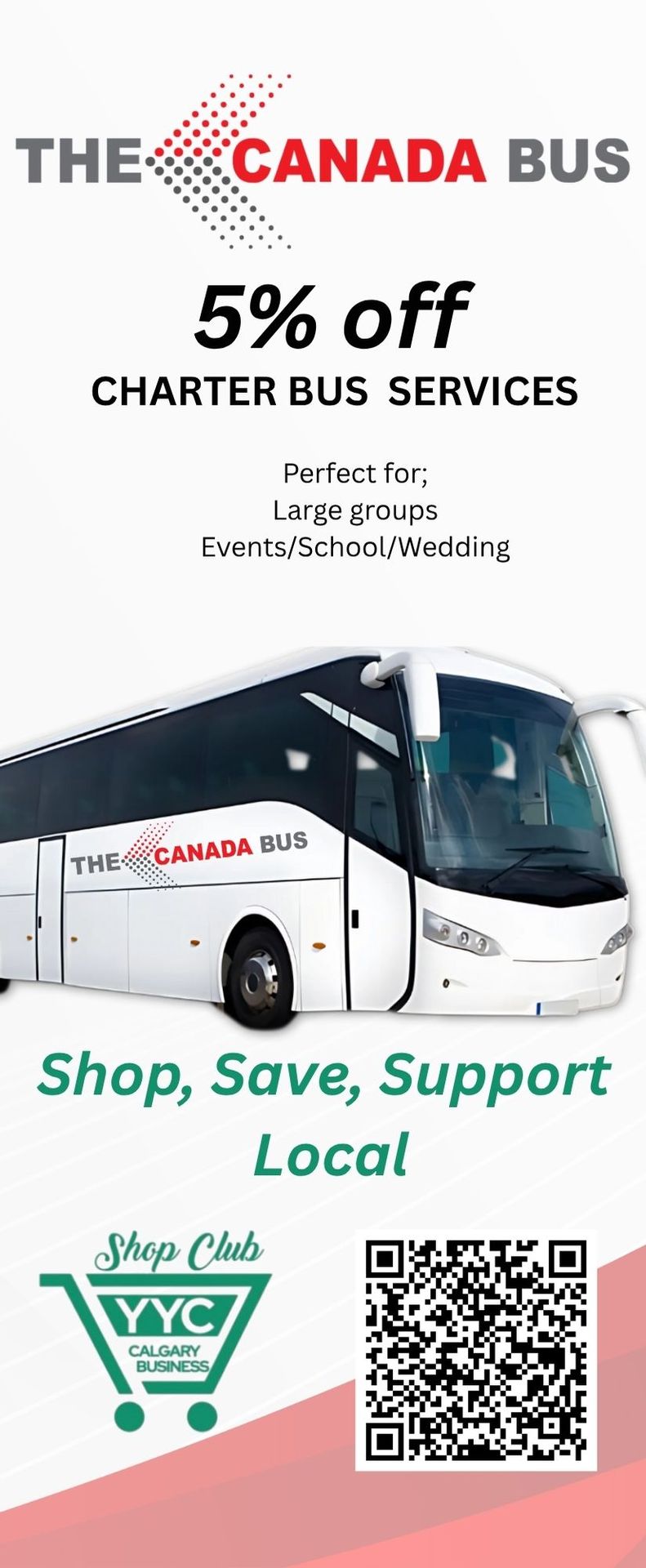5% off Charter Bus Services