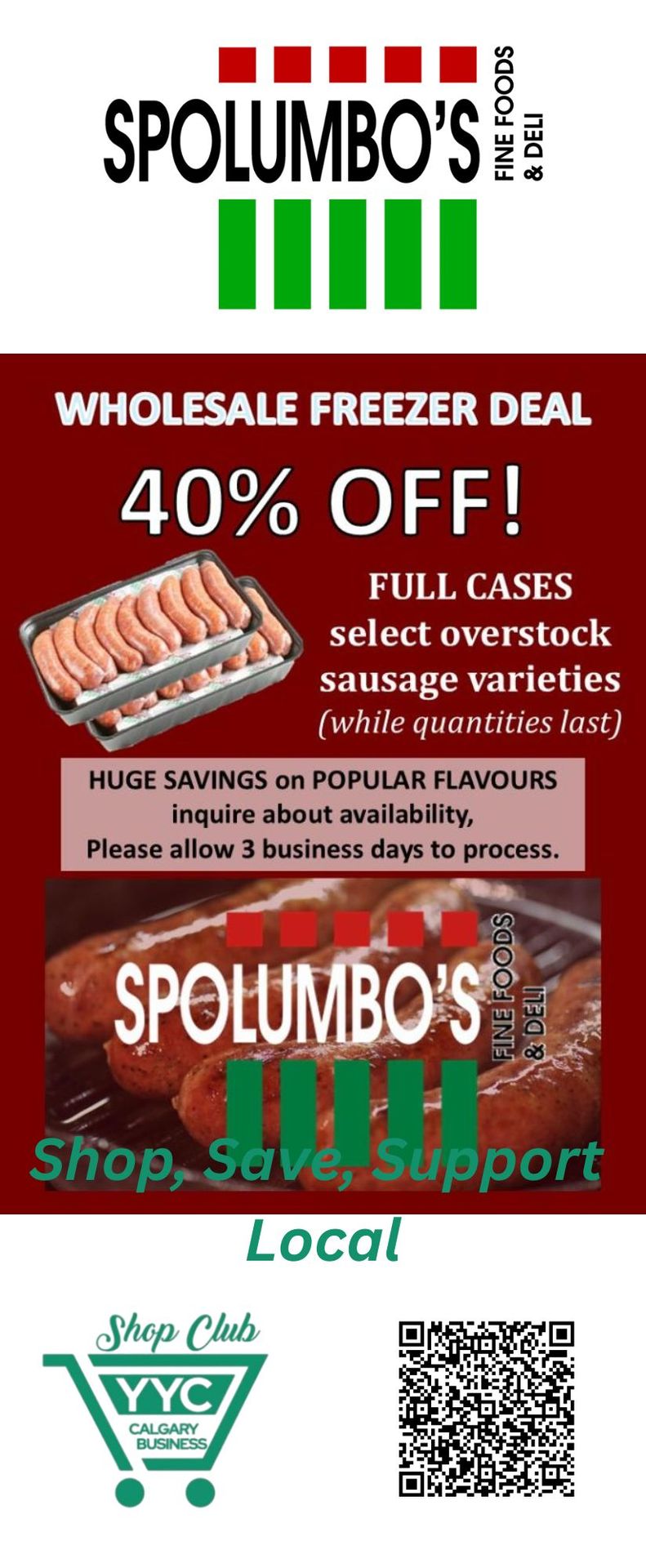 40% off select frozen overstock varieties (while quantities last)